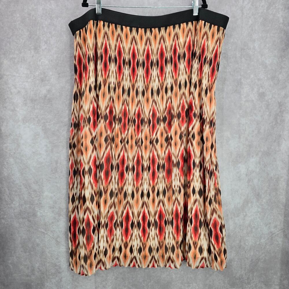 Ruby Rd Pink Multi Color Midi Long Bohemian Pleat… - image 2